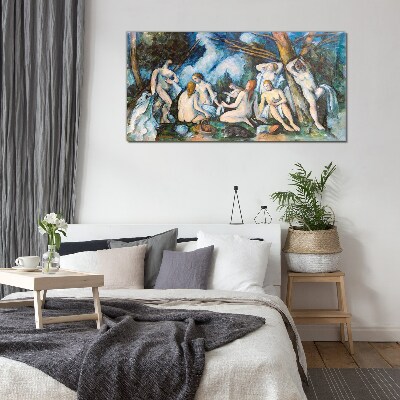 Foto op glas Winterpicknick