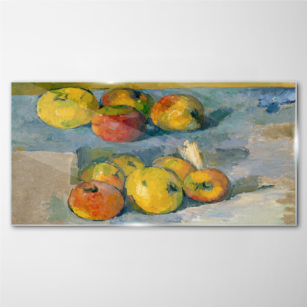 Schilderij op glas Stilleven met appels