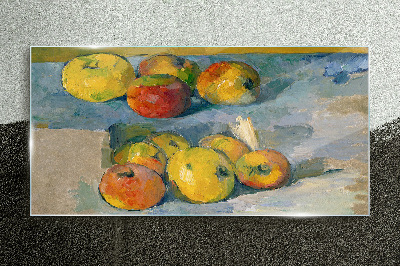 Schilderij op glas Stilleven met appels