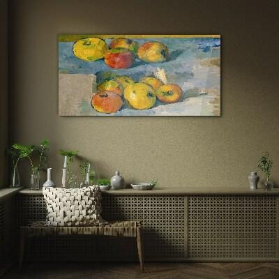Schilderij op glas Stilleven met appels