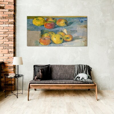 Schilderij op glas Stilleven met appels