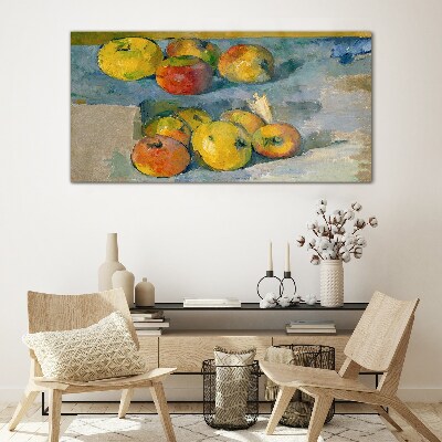 Schilderij op glas Stilleven met appels