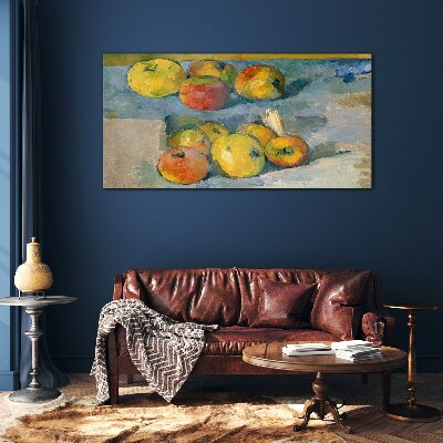 Schilderij op glas Stilleven met appels