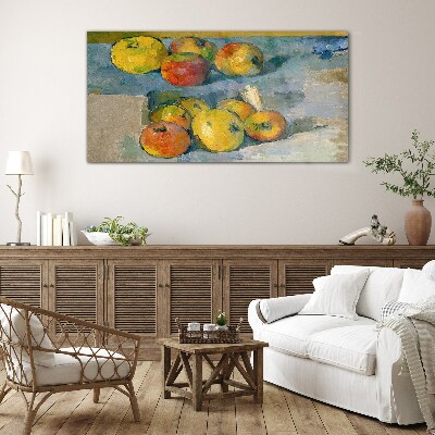 Schilderij op glas Stilleven met appels
