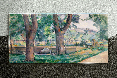 Glas foto Een zomermiddag in het park