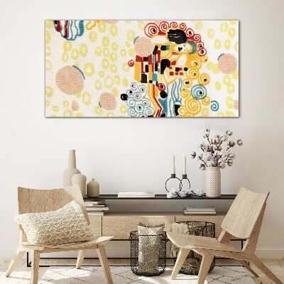 Glas foto Kleurrijke cirkels en figuren