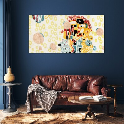 Glas foto Kleurrijke cirkels en figuren