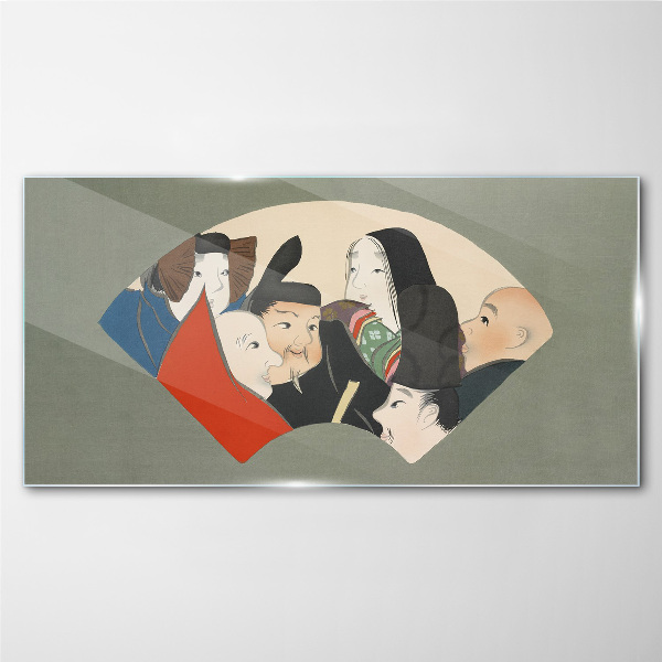 Glas foto Traditionele Japanse karakters