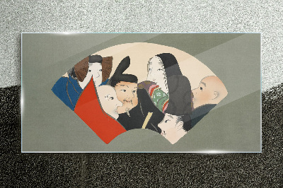 Glas foto Traditionele Japanse karakters