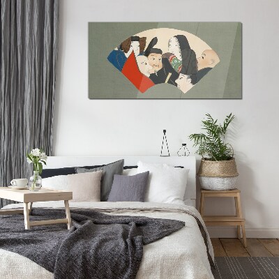 Glas foto Traditionele Japanse karakters