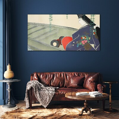 Foto op glas Vrede in de tuin