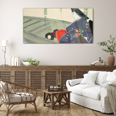 Foto op glas Vrede in de tuin