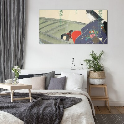 Foto op glas Vrede in de tuin