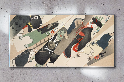 Schilderij op glas Dansende dieren in beweging