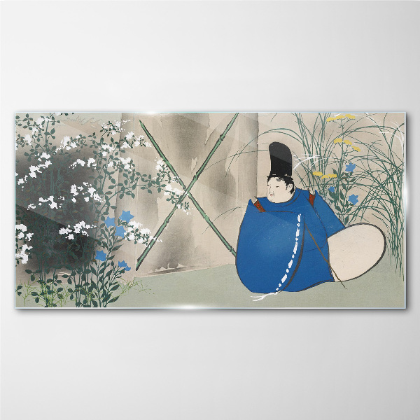 Foto op glas Vrede in de tuin