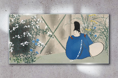 Foto op glas Vrede in de tuin