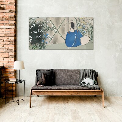 Foto op glas Vrede in de tuin