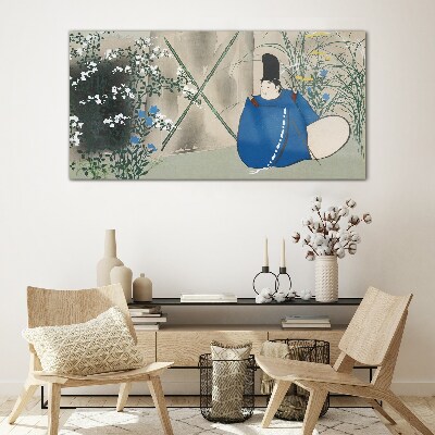 Foto op glas Vrede in de tuin