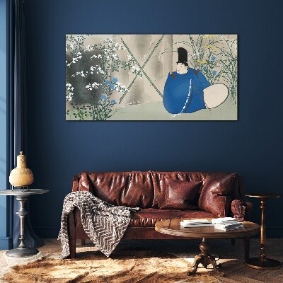 Foto op glas Vrede in de tuin