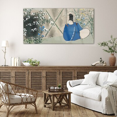 Foto op glas Vrede in de tuin