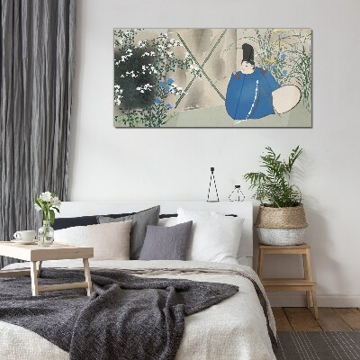 Foto op glas Vrede in de tuin