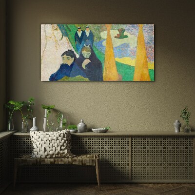 Foto op glas Verdriet en reflectie in het landschap