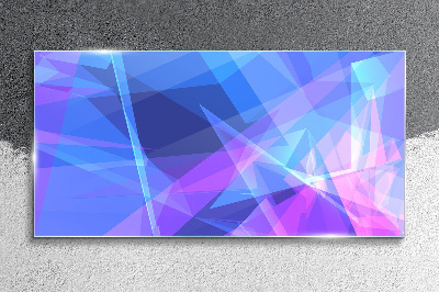 Foto op glas Abstracte compositie in tinten blauw