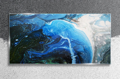 Schilderij op glas Oceanische draaikolken