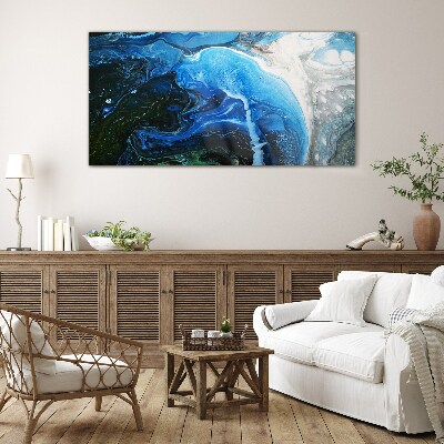 Schilderij op glas Oceanische draaikolken