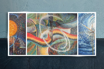 Glas foto Beweging en harmonie van kleuren