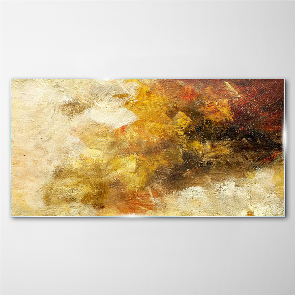 Glas foto Gouden reflecties in abstractie