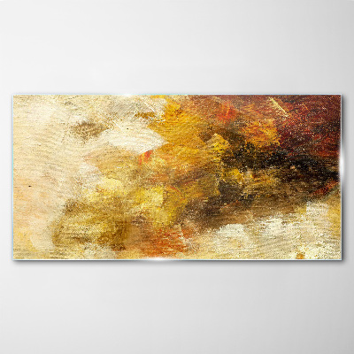 Glas foto Gouden reflecties in abstractie