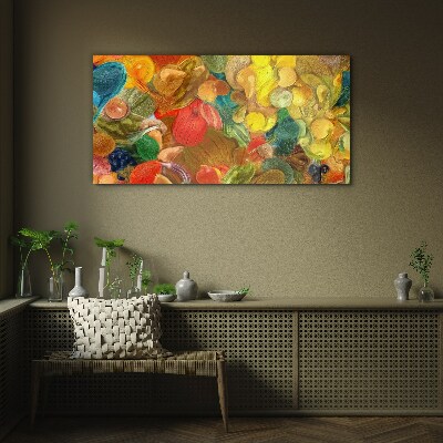 Schilderij op glas Kleurrijke fruitcompositie