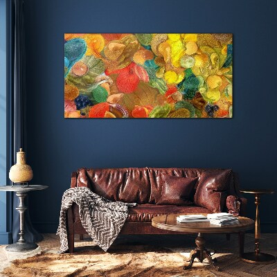 Schilderij op glas Kleurrijke fruitcompositie