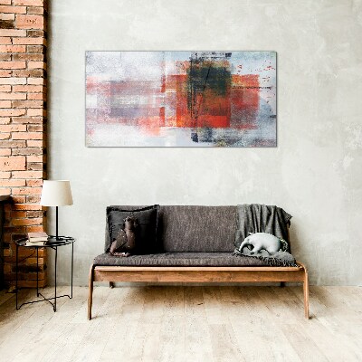 Foto op glas Abstracte kleurencompositie