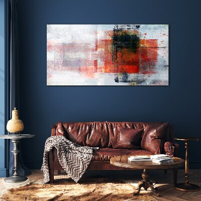 Foto op glas Abstracte kleurencompositie