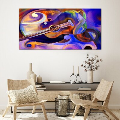 Glas foto Muzikale harmonie in kleuren