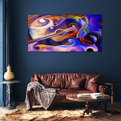 Glas foto Muzikale harmonie in kleuren