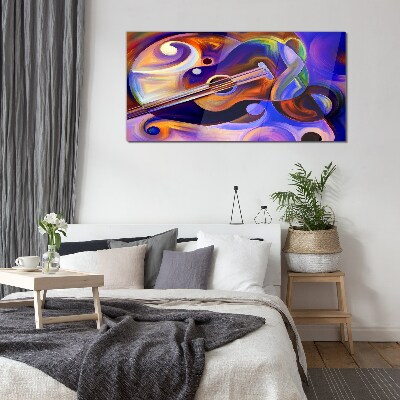 Glas foto Muzikale harmonie in kleuren