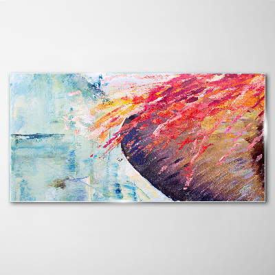 Foto op glas Kleuren in beweging