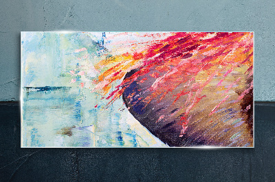 Foto op glas Kleuren in beweging