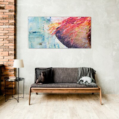 Foto op glas Kleuren in beweging