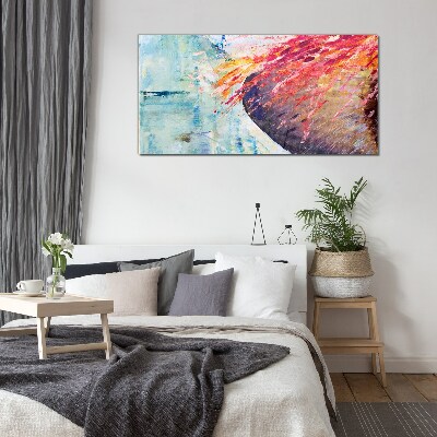 Foto op glas Kleuren in beweging