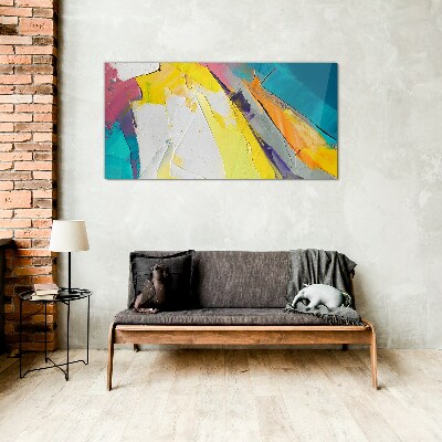 Schilderij op glas Kleuren in beweging