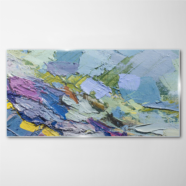 Schilderij op glas Abstract mozaïek van kleuren