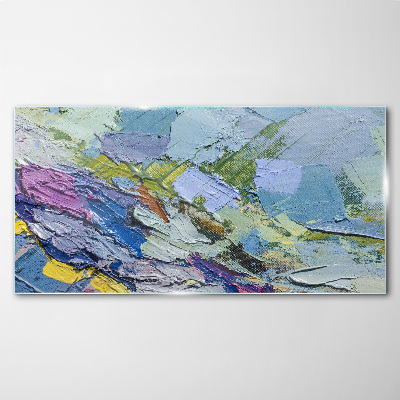 Schilderij op glas Abstract mozaïek van kleuren