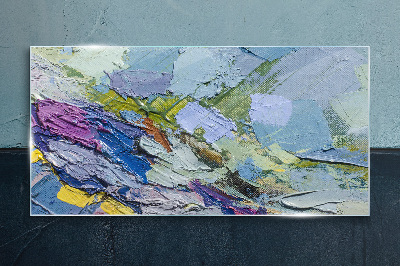 Schilderij op glas Abstract mozaïek van kleuren