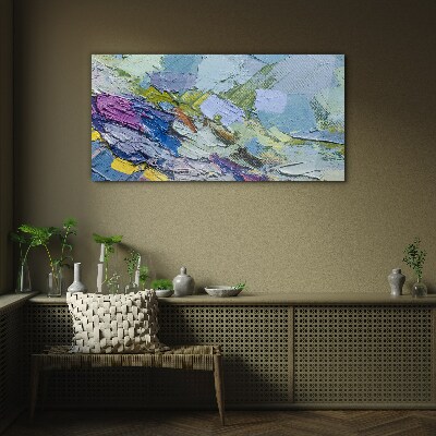 Schilderij op glas Abstract mozaïek van kleuren