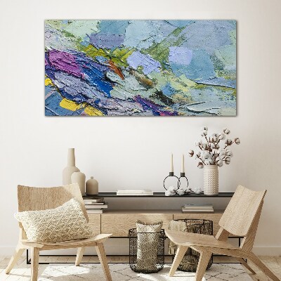 Schilderij op glas Abstract mozaïek van kleuren