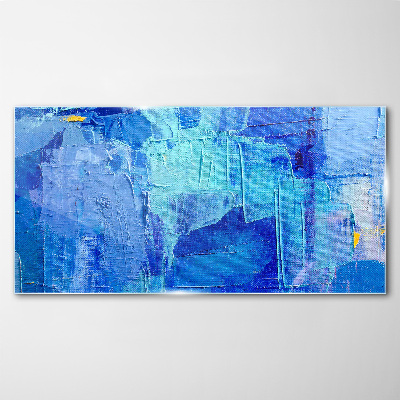 Glas foto De lucht is in tinten blauw